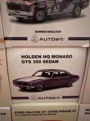 1/18 73389 HOLDEN HQ MONARO GTS 350 SEDAN PURR PULL WITH WHITE STRIPES 1973