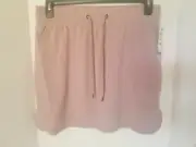 IDEOLOGY ELASTIC DRAWSTRING WAIST SANDY MAUVE COMMUTER SKIRT - SIZE MEDIUM - NWT
