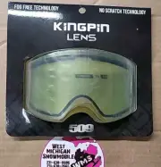 509 Kingpin Lens. Part# 509-KINLEN-17-LI. VLT:S1 Kingpin - Lime Tint