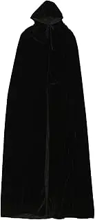 VICASKY Star Full Length Velvet Hooded Cape Unisex Cloak for Halloween Christmas Costumes Party