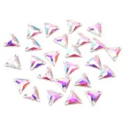 Sew on Rhinestones, 30pcs Flatback Crystals Rhinestones Stone with Holes