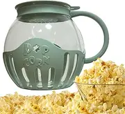 Microwave Popcorn Maker, Microwave Popcorn Bowl, 2.13L Borosilicate Glass Bow, Popcorn Machine, Microwave Glass Popper In An Easy To Make Popcorn, Dishwasher Safe