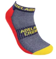 Adelaide Crows Official AFL High Performance Cushion Foot 2 Pack Ankle Socks