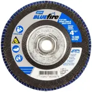 Norton 77696090086 4-1/2x5/8-11” BlueFire R884P ZA HD T27 Flap Discs 40G 10 pack