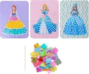 BCOATH Beginners Puncture Painting Set Boys and Girls Creative Craft Toy for DIY Embroidery Kit