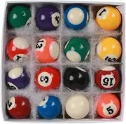 TYZYAGPGNL Mini Billiard Pool Balls Small Pool Ball Set 16x, Kids Toy Gift Pool Table Accessories Set for Kids Game Snooker Accessories