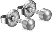 [STUDEX] Sterilised Piercing Earrings Ear Stud Reg. S S Studs 12 Pair Individually Packaged