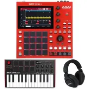 Akai Professional MPC One+ Standalone Sampler and Sequencer with Red Keyboard
