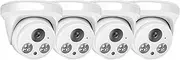 5MP 4MP POE IP Dome Camera H.265 CCTV Night Vision Home Video Recording Survellance Camera(4PCS 4MP)