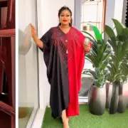 New African Dashiki Women Maxi Dress Abaya Robe Kaftan Dubai Turkey Loose Caftan