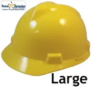 MSA V-Gard Large JUMBO Cap Style Hard Hat - Yellow