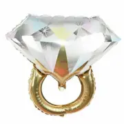24 inch Gold Diamond Ring Foil Balloon Wedding Proposal Engagement Party Bride
