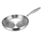 304 Stainless Steel Fried Steak Pot Uncoated Wok Frying Pan Home