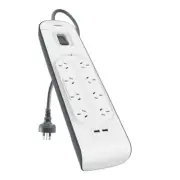 Belkin SurgePlus 8 Outlet 2 USB Surge Protector Powerboard