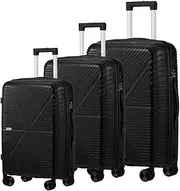 [MAZAM] Suitcase 3pcs Trolley Suitcase Black