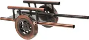 CANIGHT Classic Cart Wine Rack Ornaments Retro Toy Cart Wine Cabinet Decor Home Bar Accessory