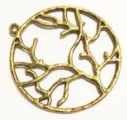 6 Tree of Life Pendants 40mm