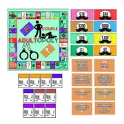 Adult Couple Date Night Board Game Easy Carrying Relationship Card Game Gift for Anniversary,2024 Ping