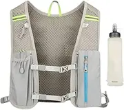 Hydration Backpack - Hiking Water Backpack | Reflective Water Bladder Backpacks | Running Hydration Pack | Reflective Adjusted Shoulder Strap Reservoir with 500ML Soft Bottle for Travel