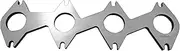Ford 3V Modular Stainless Header Flange. Ports for 1-5/8" Primaries. - 7059-S-REV2