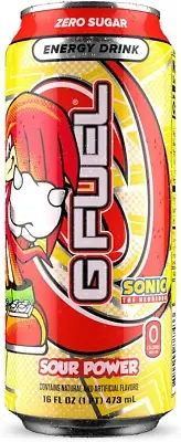 G Fuel Knuckles Sour Power Zero Sugar Raspberry Candy Flavoured Energy Drink ...