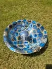Blue Agate Wash Basin sink | Agate Stone Round Wash Basin Sink | Interior Decor