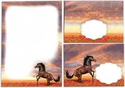 Writing Paper Set for Girls Horse Letter Pad with Envelope for Kids (A5 Pad with 25 Sheets + 15 Envelopes)