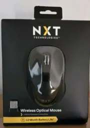 NXT Technologies Wireless Optical USB Mouse Black NX60885 New Sealed Box
