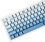 YMDK Gradient Keycaps Thick PBT Keycap, Top Lit Shine Through Translucent, 134 Key Set Double Shot, OEM Profile Custom Key Cap for MX Mechanical Keyboards