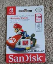 SanDisk 128 GB MicroSDXC Memory Card Special Mario Kart Version Nintendo Switch