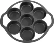 Cast Iron Fried Egg Pan biscuit muffins and scones cake Pan With 7-Mold