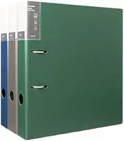 Filing Envelopes A4 Perforated File Folder 2-Hole Data Sheet Detachable Archive Storage Folder 3 Pcs Plastic Folders(Multi-Colored)