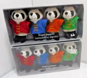 NIB PIER 1 IMPORTS Chinese Panda Bear Finger Puppets -2 Sets of 4, Adorable!!