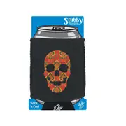 Carpet Skull - Funny Novelty Stubby Holder With Base