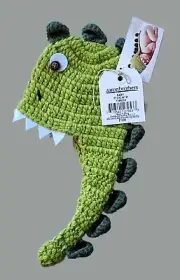 Small Newborn Dinosaur Knit Beanie Cap Mud Pie NWT