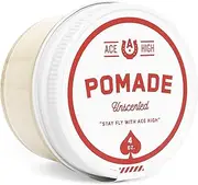 Ace High Unscented Pomade, Strong Hold, Natural Shine, Water Based, Hand Crafted, 4oz…