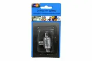 2 Way TV Splitter Aerial Coaxial Antenna Signal Indoor Metal Plugs
