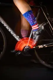 "USA" 6" Men’s And Women's Cycling Socks, Athletic Socks with Light Compression