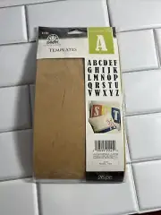 Folkart Paper Stencil Alphabet 26Pc 5.5 in 2016/07 New Unopened