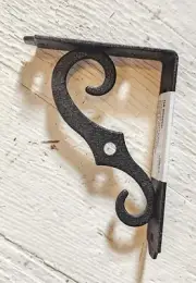 Black Shelf Bracket Set Of 4