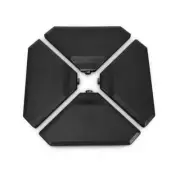 ANGELES HOME Cantilever Offset Patio Umbrella Base 11 lbs Weight Sand In Black