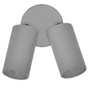 Max LED 240v 2L Tilt Outdoor Wall Lights Silver | Marden Designer