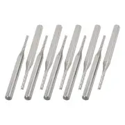 10 Pcs Tungsten Carbide CNC PCB Cutter End Mill 3.175mm Shank 1.4mm Cutting Dia