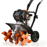 46CC Garden Cultivator Tiller Handheld 15Inch Inch Petrol 4-Stroke Titan 9