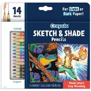Crayola Sketch and Shade Pencils 14 Pack
