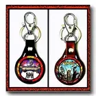 DRAGON FORCE POWER METAL ROCKBAND SETTWO LEATHER KEYCHAINS