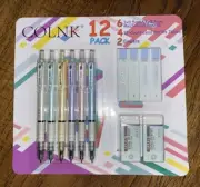 Mechanical Pencil 12 Piece Set 6 Mechanical Pencils 4 Lead Refills 2 Erasers