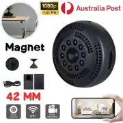 Mini Magnet Security Camera System Wirless Hidden Cam Network Monitor 1080P WiFi