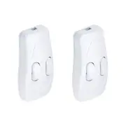 2Pcs Inline Cord Switch AC 250V 1A On/Off Rocker Control Switch 2.7"x1.3" White