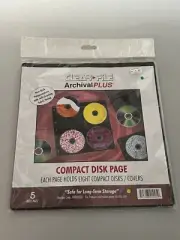 Clear File Compact Disk Page - Archival Plus CD "Safe for Long-Term Storage"